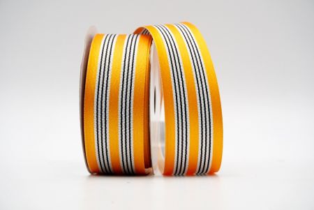 Orange Grosgrain Mid-Stripes Ribbon_K1760-310